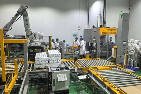 青島艾訊在越南某大型食品企業(yè)自動(dòng)包裝線項(xiàng)目竣工